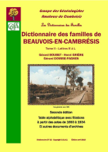 Dictionnaire des familles de Beauvois-en-Cambrésis Tome II (E-L)